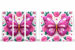 Butterfly Tumbler Sublimation. Butterfly Sublimation Product Image 2