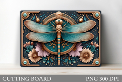 Dragonfly Cutting Board Design. Dragonfly Sublimation Product Image 1