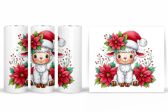 Christmas Lamb Tumbler. Christmas Tumbler Sublimation Product Image 2