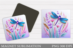 Dragonfly Magnet Design. Dragonfly Sublimation Product Image 1