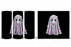 Ghost Tumbler Sublimation. Halloween Tumbler Design Product Image 2