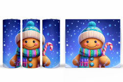 Gingerbread Tumbler Design. Christmas Tumbler Sublimation Product Image 2