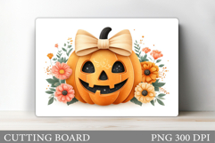 Halloween Cutting Board. Pumpkin Cutting Board Sublimation Product Image 1
