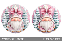 Christmas Gnome Wind Spinner. Christmas Wind Spinner Design Product Image 1