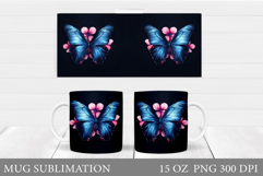 Butterfly Mug Design. Butterfliy Mug Sublimation Product Image 1