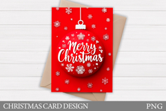 Merry Christmas Card Design. Christmas Card Printable Product Image 1