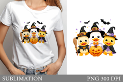 Halloween Goose T-Shirt. Halloween T-Shirt Sublimation Product Image 1