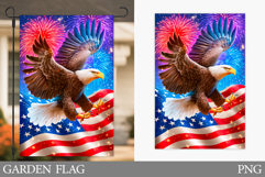 Patriotic Eagle Garden Flag. Patriotic Garden Flag Design Product Image 1