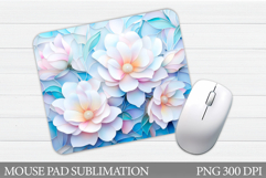 Flowers Mouse Pad Sublimation. Wildflowers Mouse Pad Design Product Image 1