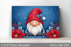 Christmas Gnome Cutting Board. Christmas Cutting Board Product Image 1
