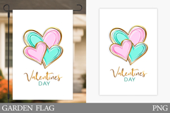 Valentines Love Garden Flag. Valentine Garden Flag Design Product Image 1