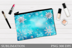 Snowflakes Cutting Board. Winter Cutting Board Sublimation Product Image 1