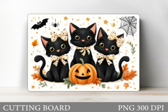 Halloween Cat Cutting Board. Halloween Cutting Board Product Image 1