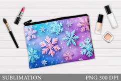 Snowflakes Cutting Board. Christmas Cutting Board Design Product Image 1