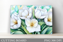 Tulips Cutting Board Design. Flowers Kitchen Cutting Board Product Image 1