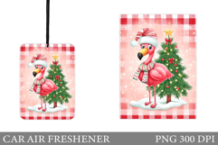 Flamingo Car Air Freshener. Christmas Car Air Freshener Product Image 1