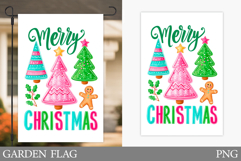 Christmas Tree Garden Flag. Merry Christmas Garden Flag Product Image 1