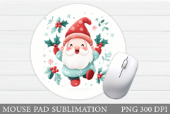 Christmas Gnome Mouse Pad. Christmas Mouse Pad Design Product Image 1