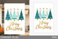 Christmas Tree Garden Flag. Christmas Garden Flag Design Product Image 1