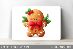Gingerbread Cutting Board. Christmas Cutting Board Design Product Image 1