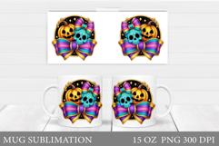 Halloween Mug Wrap Design. Halloween Mug Sublimation Product Image 1