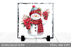 Snowman Slate Design. Cute Snowman Sublimation Product Image 1