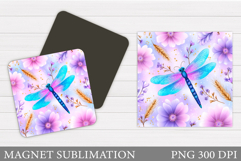 Dragonfly Magnet Design. Dragonfly Sublimation Product Image 1