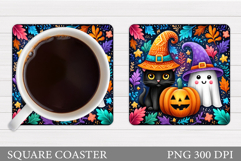 Halloween Coaster Design. Halloween Ghost Coaster Product Image 1