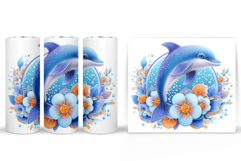 Dolphin Tumbler Design. Sea Tumbler Sublimation Product Image 2