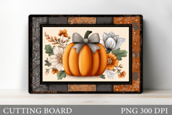 Pumpkin Cutting Board Design. Pumpkin Sublimation Product Image 1