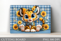 Cute Tiger Kitchen Cutting Board. Tiger Cutting Board Design Product Image 1