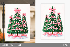 Christmas Tree Garden Flag. Christmas Garden Flag Design Product Image 1