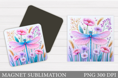 Dragonfly Magnet Design. Dragonfly Sublimation Product Image 1