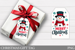 Christmas Gift Tags. Christmas Snowman Gift Tag Printable Product Image 1