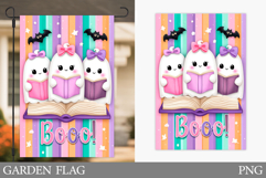 Ghost Garden Flag Sublimation. Halloween Garden Flag Design Product Image 1