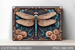 Dragonfly Cutting Board Design. Dragonfly Sublimation Product Image 1