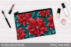 Poinsettia Cutting Board. Christmas Cutting Board Design Product Image 1