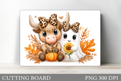 Halloween Cow Cutting Board. Halloween Cutting Board Design Product Image 1