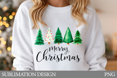 Christmas Tree T-Shirt Design. Christmas Tree Sublimation Product Image 1