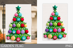 Christmas Tree Garden Flag. Merry Christmas Garden Flag Product Image 1