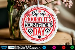 Sip sip hooray Farmhouse Sign, Round Sign Design Product Image 1