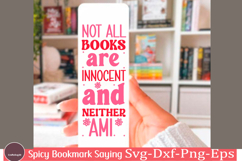 Spicy Bookmark Saying SVG Book Lovers png Product Image 1