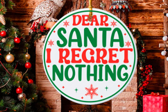 Christmas Round sign Svg Design Round Sign SVG quotes Product Image 1