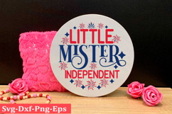 4th of July round sign svg design, Patriotics Quotes Svg, Product Image 1