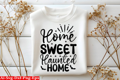 Home Sweet Haunted Home Halloween SVG Design Product Image 1