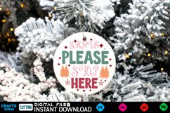 Christmas Round sign Svg design holiday quotes Svg Christmas Product Image 1