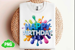 Happy Birthday Png Sublimation Design Product Image 1