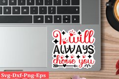 Valentine sticker SVG Design Valentine Love Sticker Svg Product Image 1