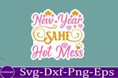 happy new year sticker Svg Bundle for Shirts 2025 New Year Product Image 8
