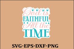 Christian Sticker Svg design and Jesus quotes Religious Svg Product Image 1